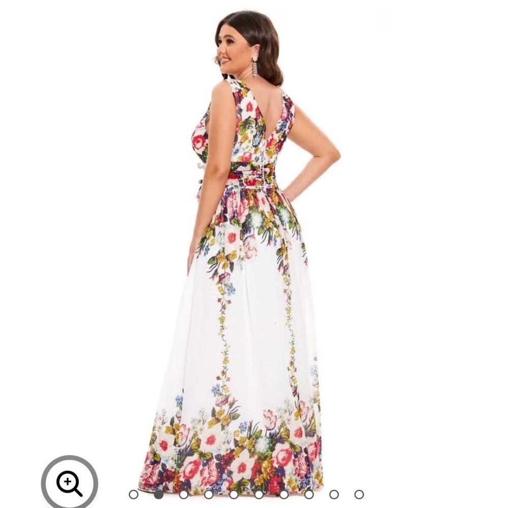 NWT Ever-Pretty Floral Chiffon Formal Dress XL Womens 10 Pageant Prom Maxi - Picture 2 of 10